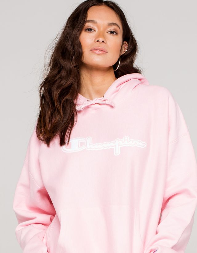 Ladies pink champion hoodie shop