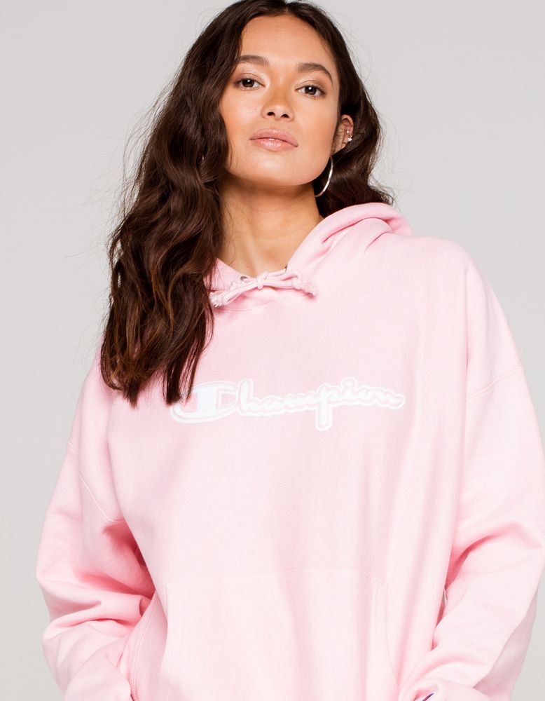 Champion reverse weave pink hoodie cheap