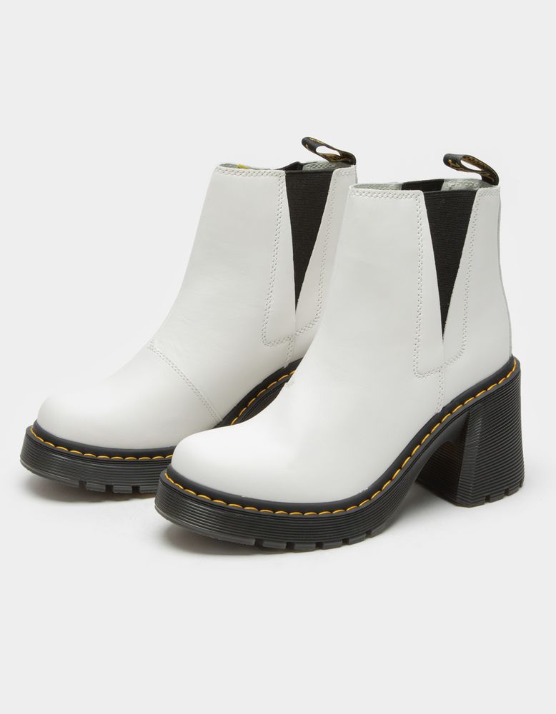 DR. MARTENS DR Martens Spence Leather Flared Heel Chelsea Boots