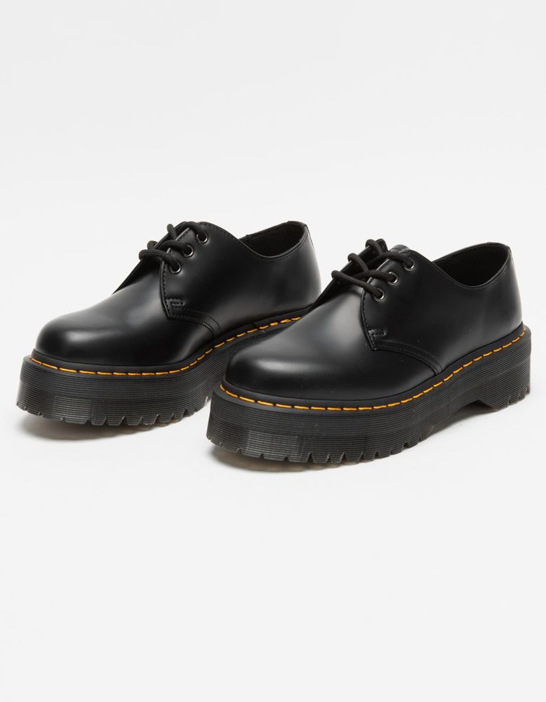 1461 smooth leather platform shoes online