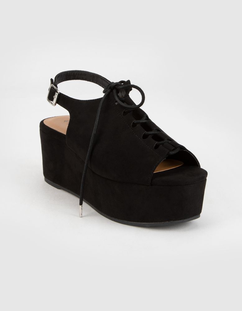 Qupid lace discount up heels
