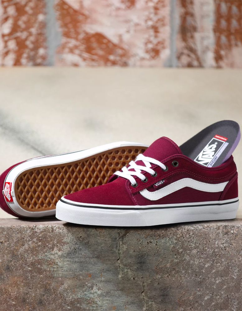 Vans chukka low burgundy top