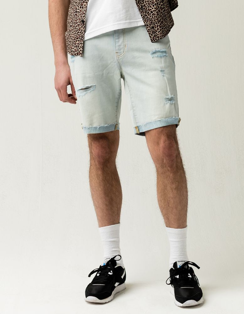 RSQ Destructed Cuffed Denim Shorts CoolSprings Galleria