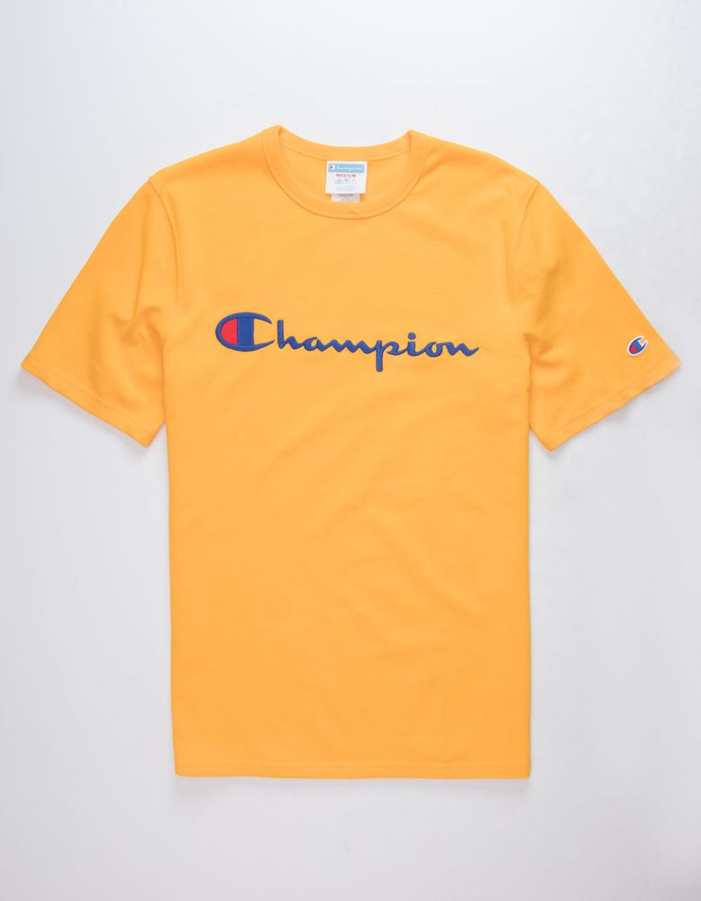 Champion best sale tshirt yellow