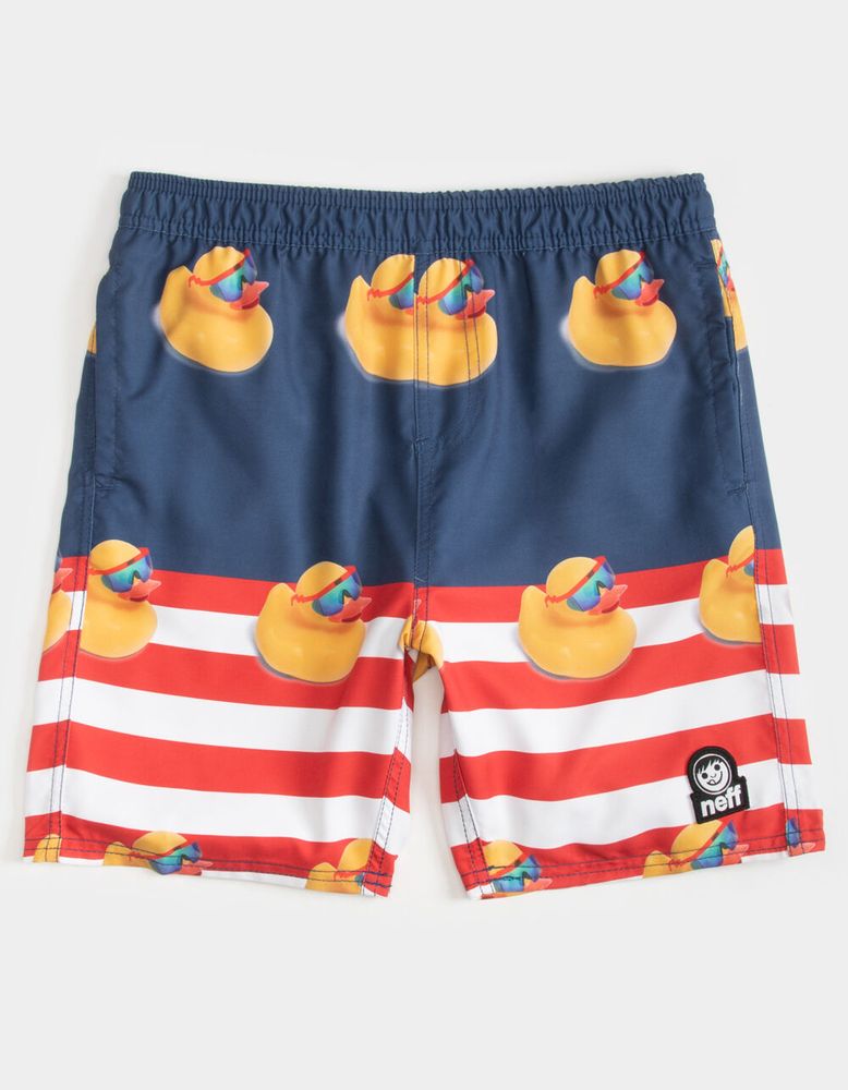 Neff rubber top duck shorts