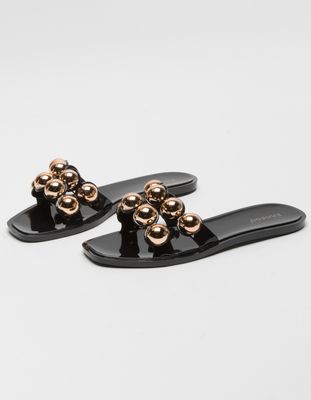 Bamboo slide sandals clearance