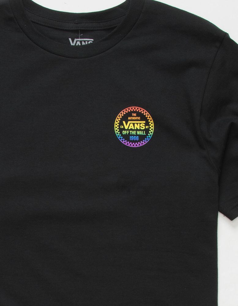 Vans rainbow checkerboard shirt cheap