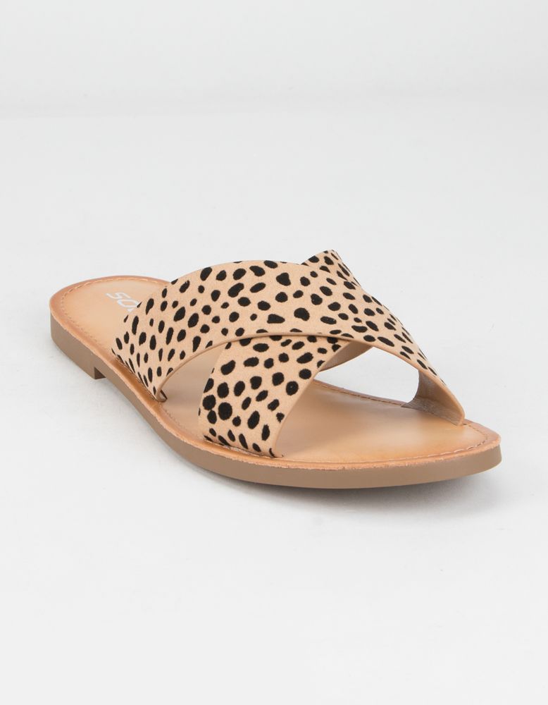 Cheetah shop slide sandals