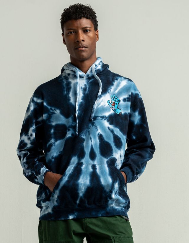 Santa cruz blue tie dye hoodie discount