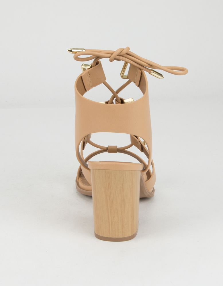 Qupid lace up sandals 2025