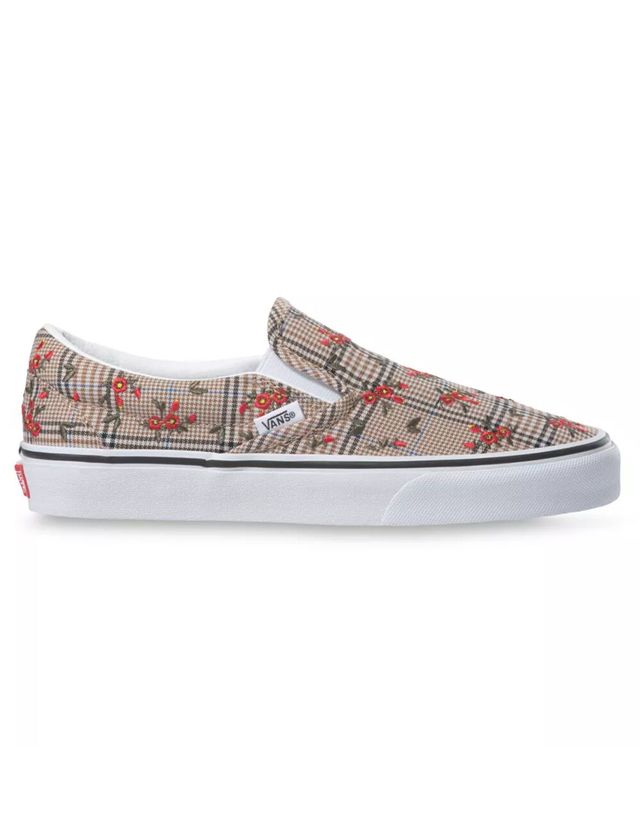 Vans classic slip on plaid online