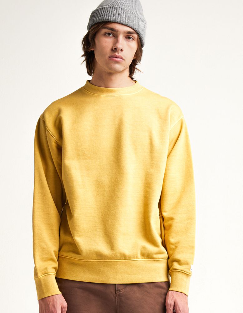 RSQ Premium Pale Yellow Crew Neck Sweatshirt CoolSprings Galleria