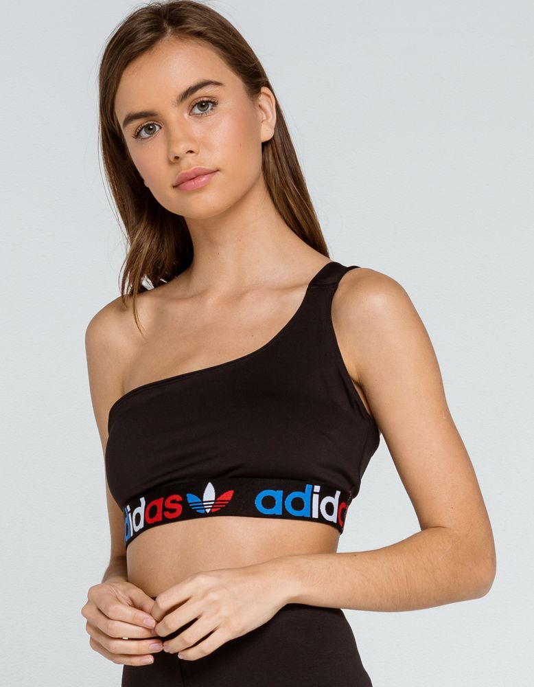 One shoulder adidas top outlet