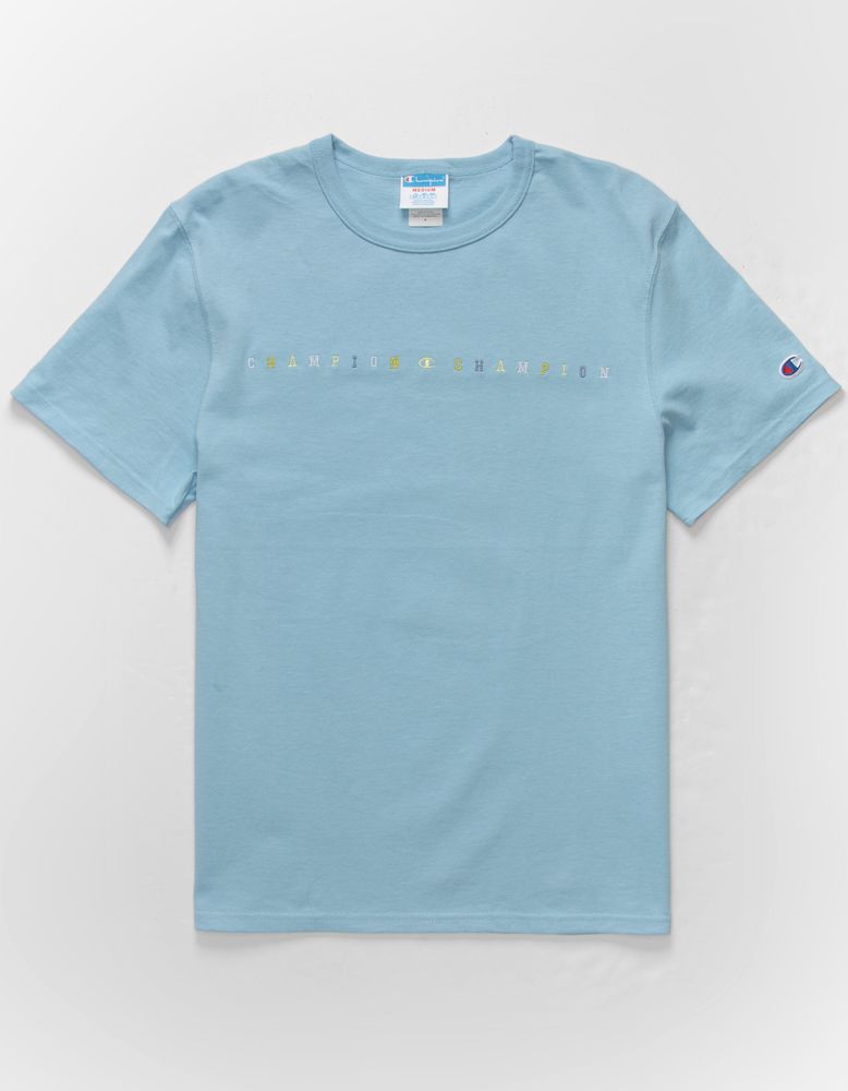 Baby blue top champion t shirt