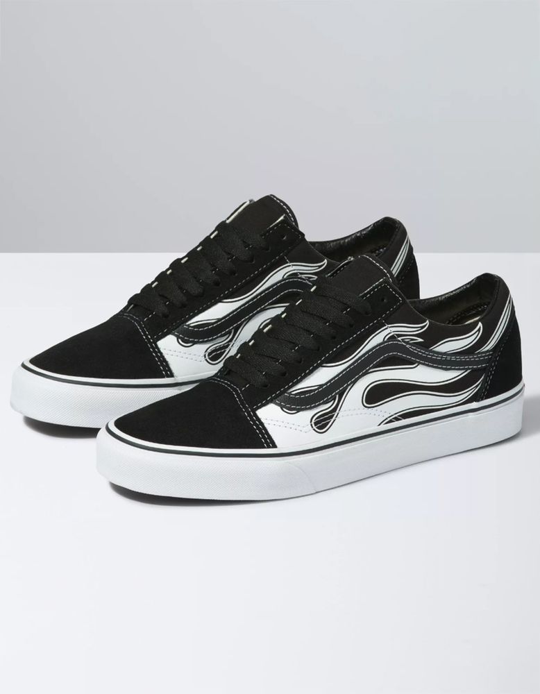Vans flaming shoes hotsell