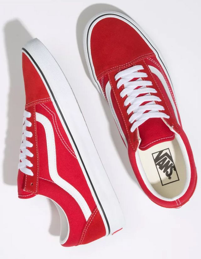Vans old skool racing red hotsell