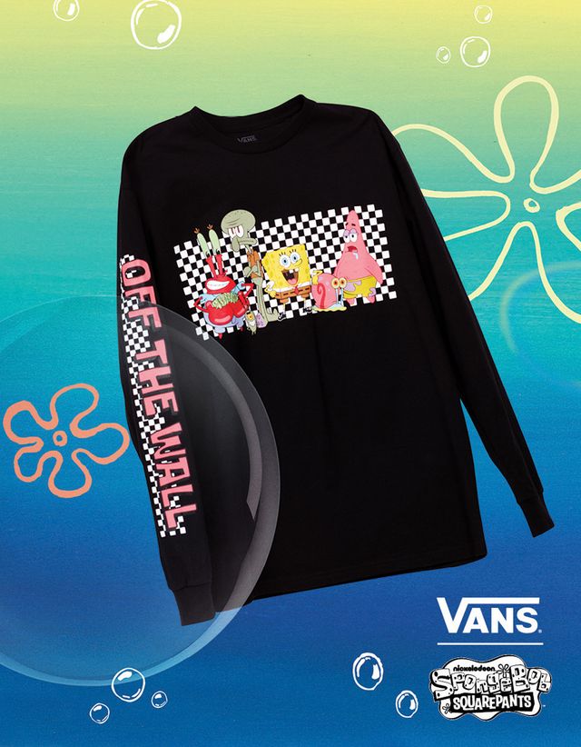 Spongebob vans shirt hot sale