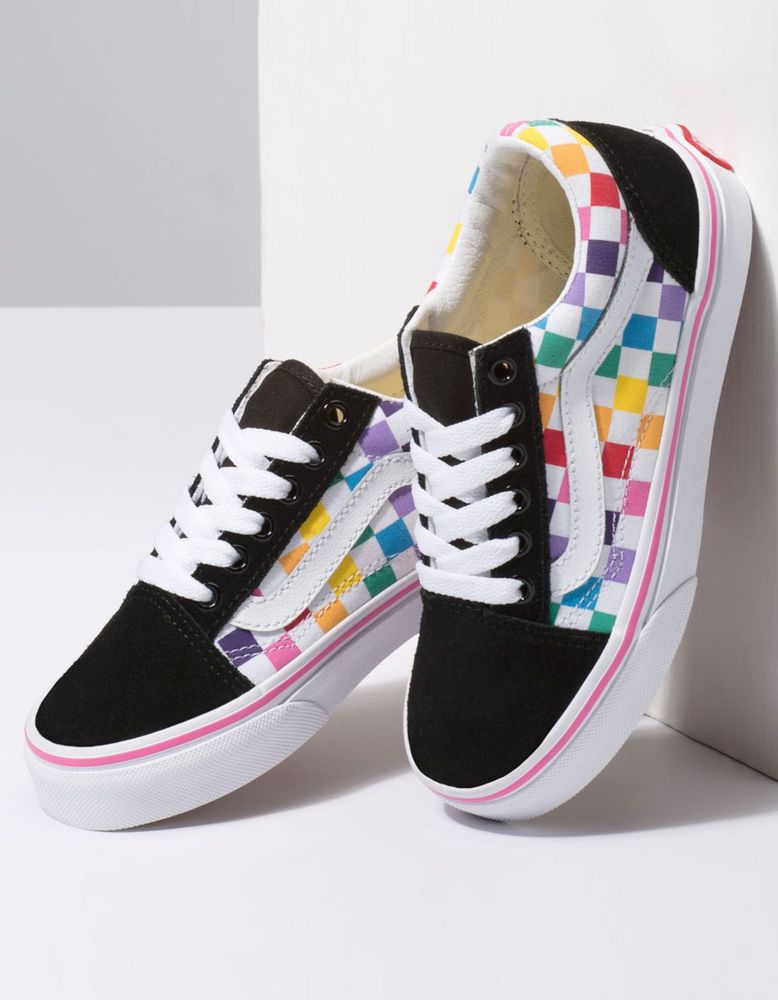 Vans checkerboard old skool rainbow outlet