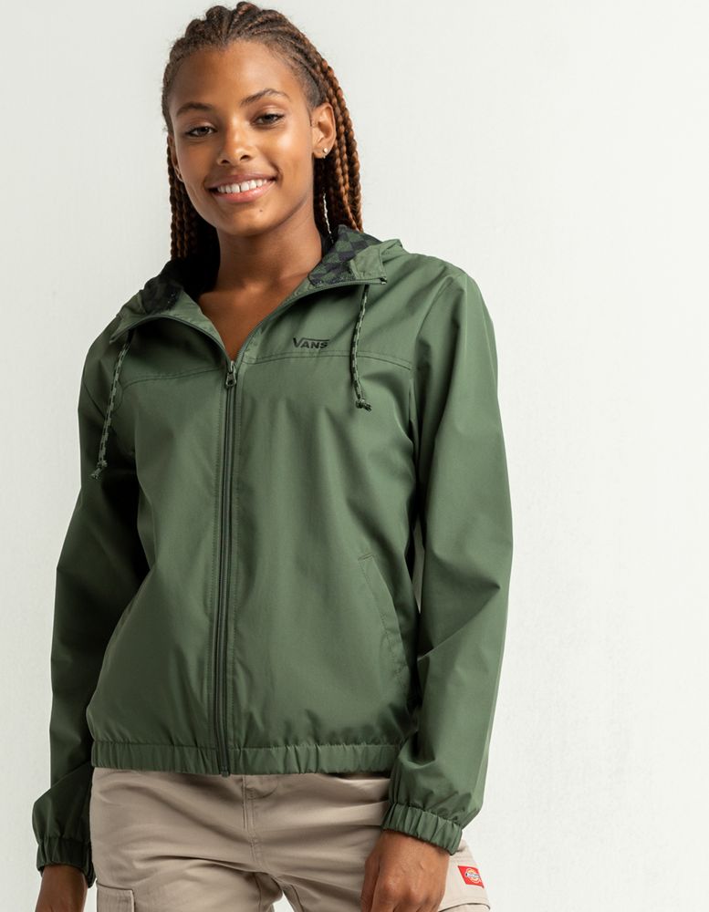 VANS Kastle Check Me Rosemary Windbreaker Jacket CoolSprings