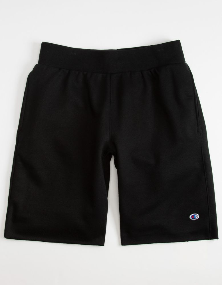 CHAMPION Cutoff Black Sweat Shorts | Vancouver Mall