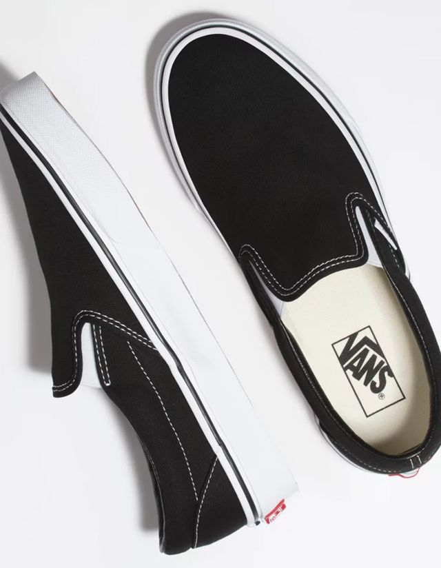 VANS Classic Slip On Black Shoes Vancouver Mall