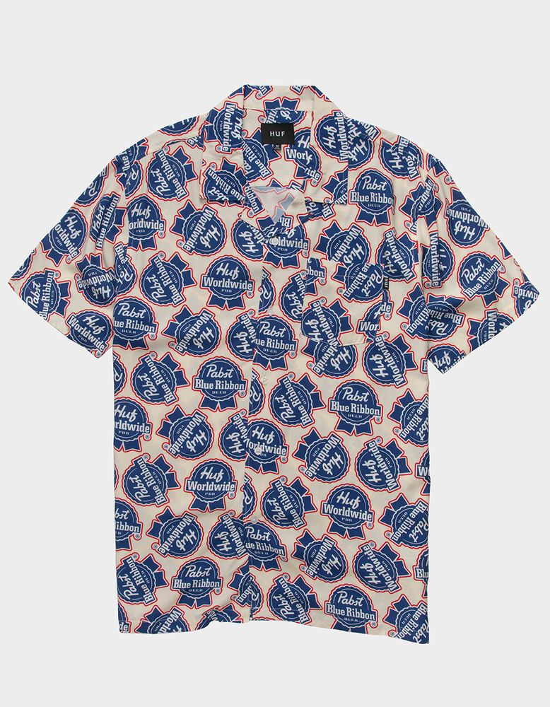 HUF x Pabst Blue Ribbon Button Up Shirt at CoolSprings