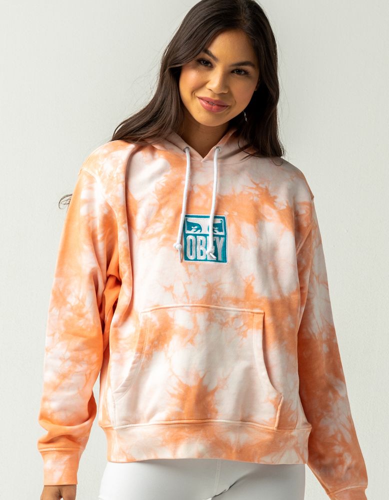 Obey tie dye sweatshirt top