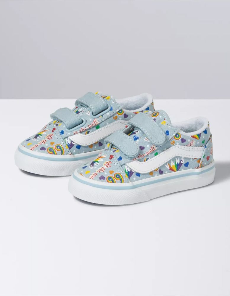 Rainbow vans sales toddler shoes