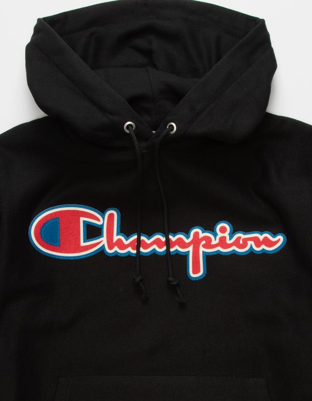 Champion hoodie best sale red and black