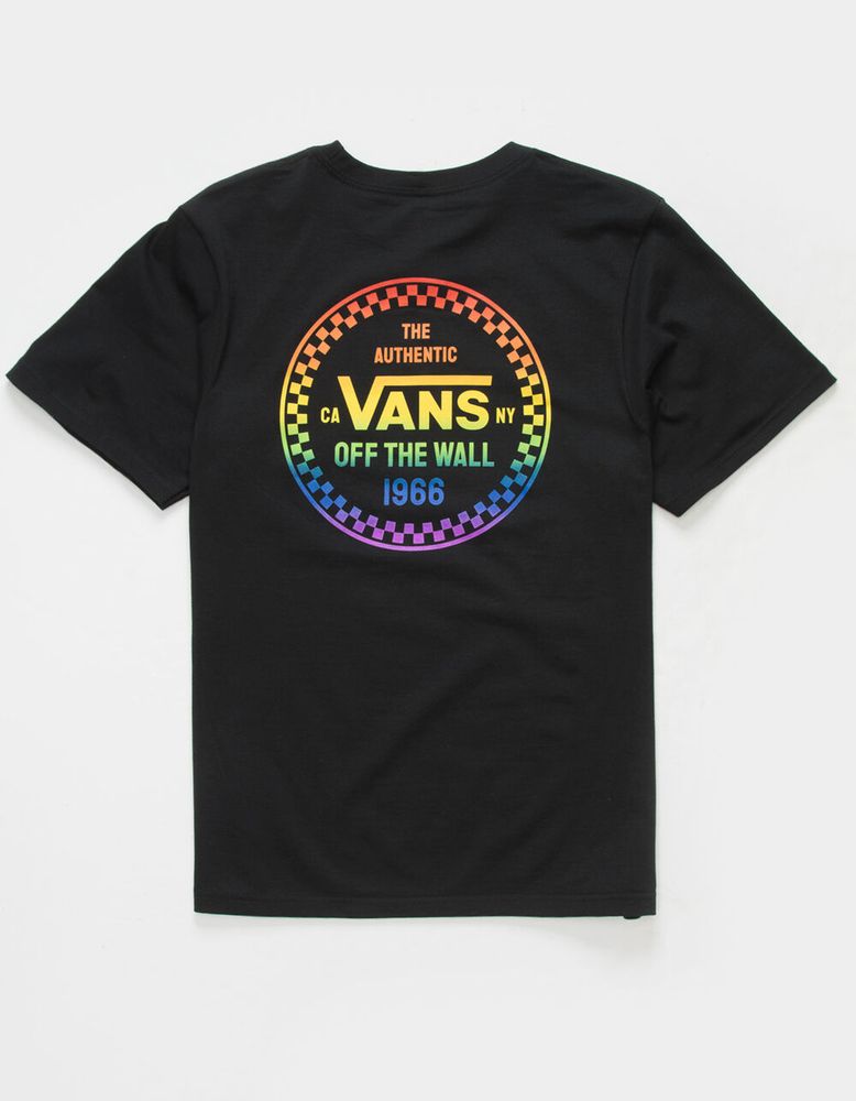 Vans rainbow checkered shirt best sale