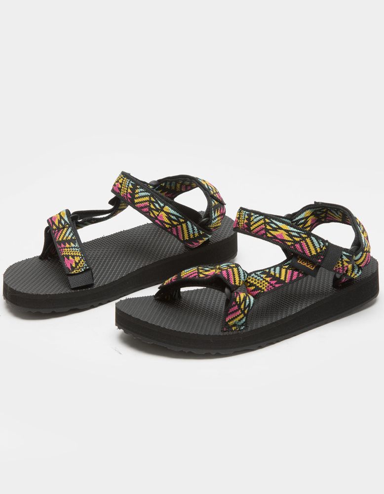 TEVA Original Universal Girls Black Pink Sandals CoolSprings