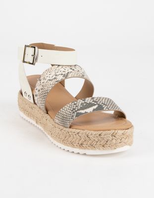 Soda ankle banded taupe womens espadrille flatform sandals store