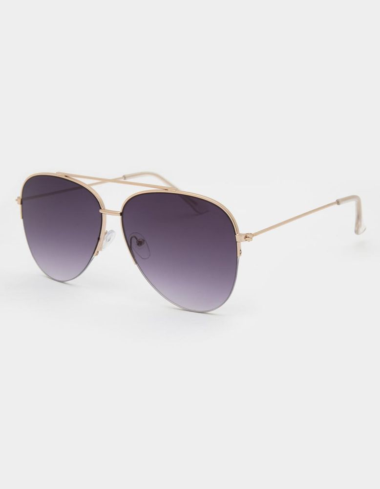 Half rim cheap aviator