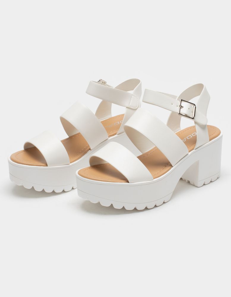 Soda white sale platform sandals