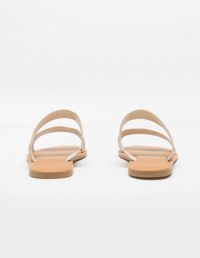 BAMBOO Double Strap Taupe Sandals CoolSprings Galleria