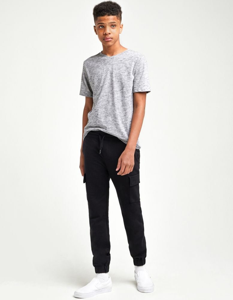 RSQ Boys Black Cargo Fleece Joggers CoolSprings Galleria