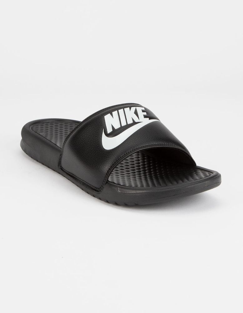 NIKE Benassi JDI Black White Slide Sandals CoolSprings Galleria