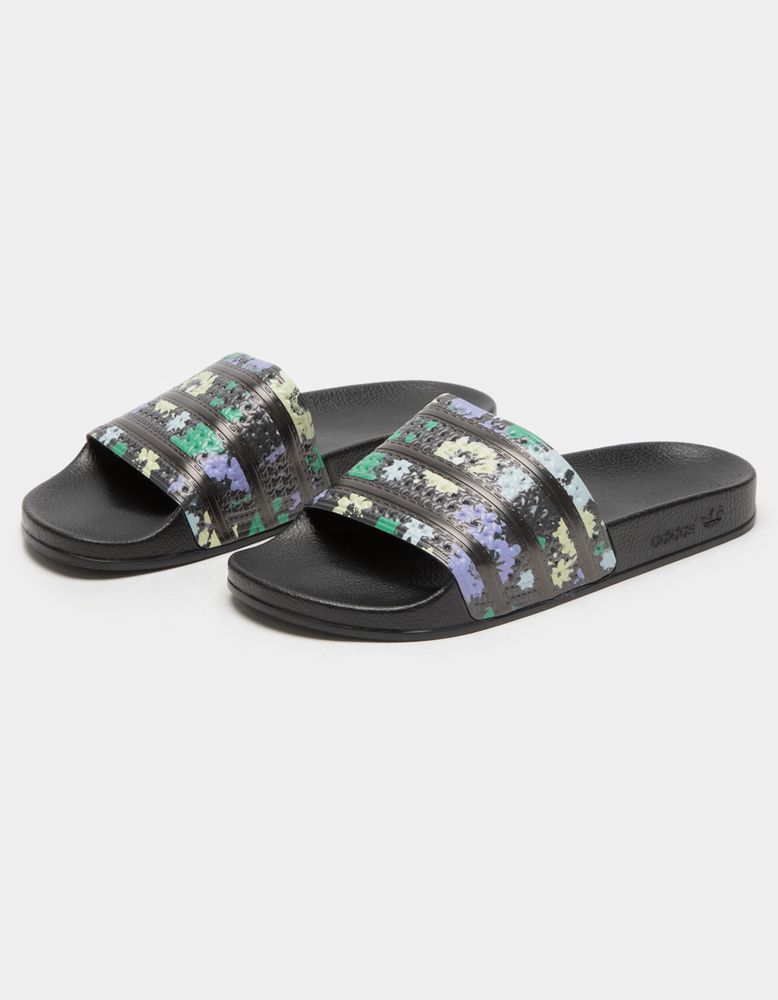 Adidas adilette floral slides online