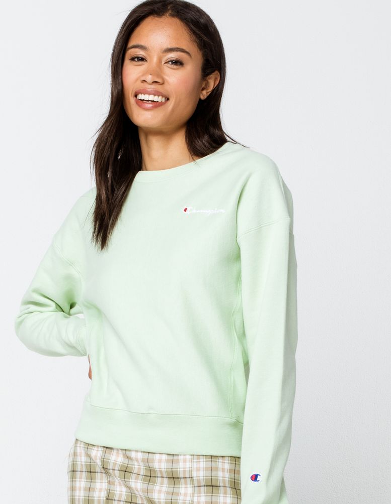 Champion light green sweatshirt sales