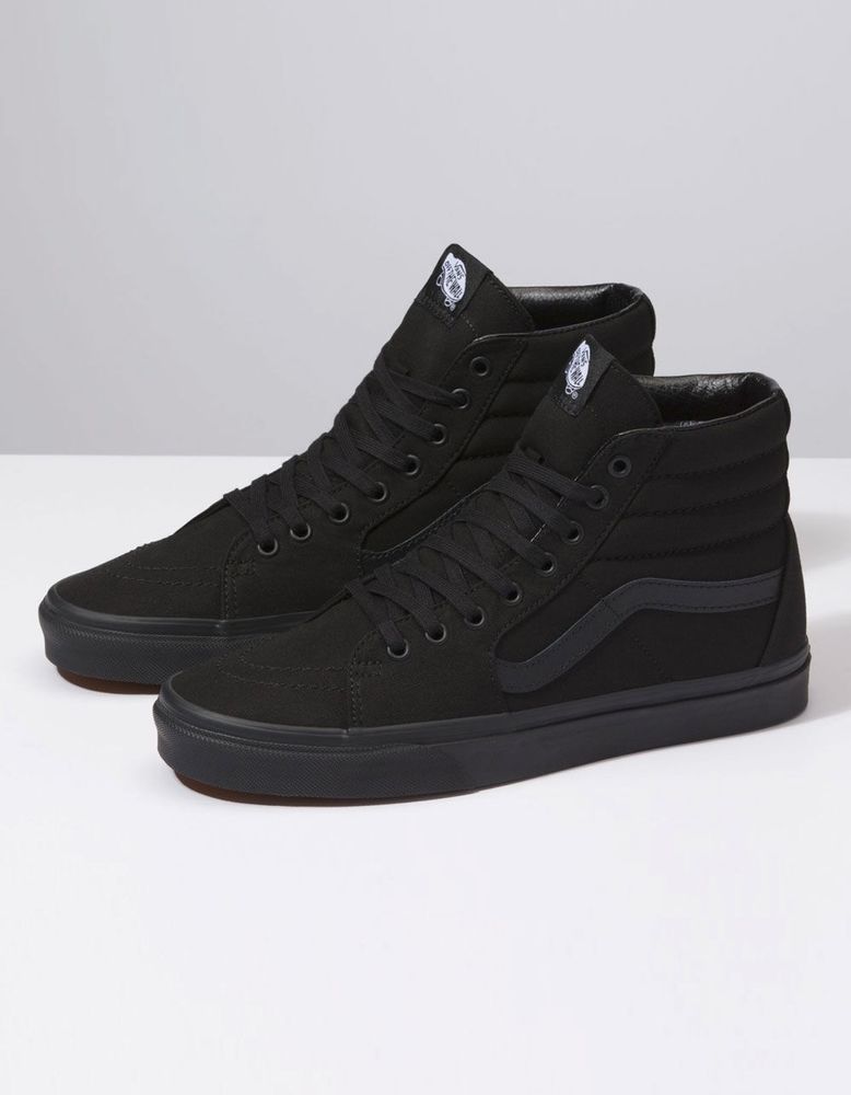 Canvas sk8 hi black deals