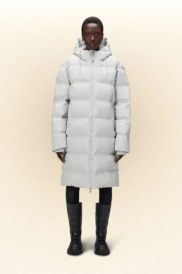 Oversized longline puffer clearance coat