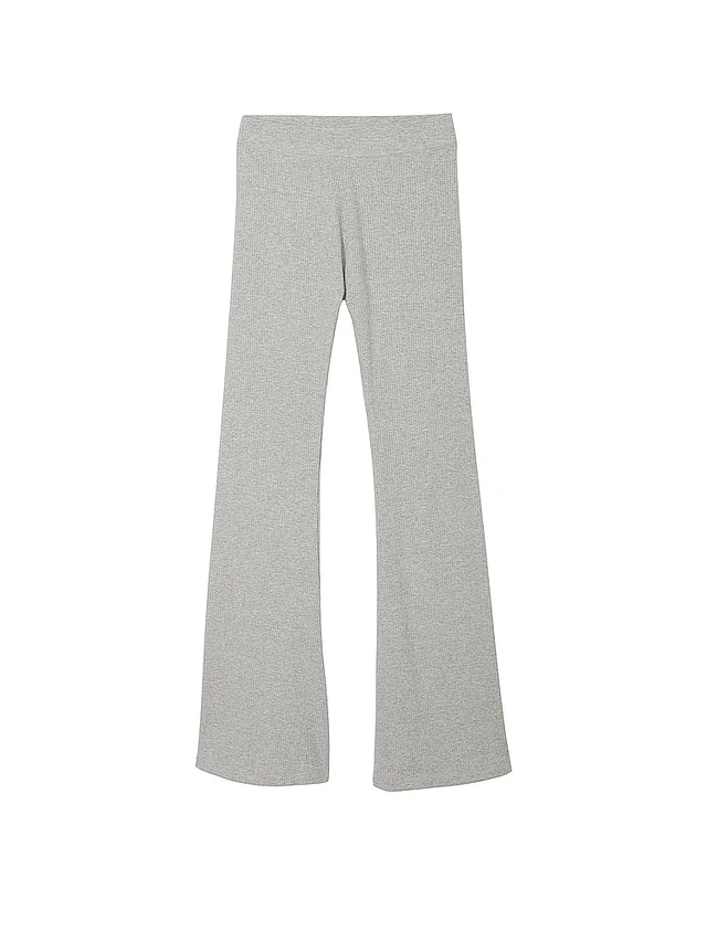 PINK Stretch Cotton Ribbed Flare Legging | Westland Mall