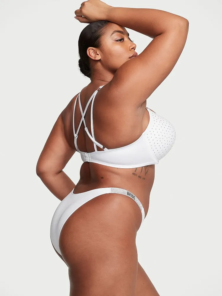 Bride top bikini bottoms