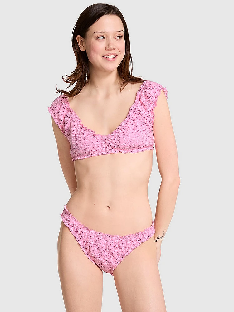 Eyelet bikini top cheap
