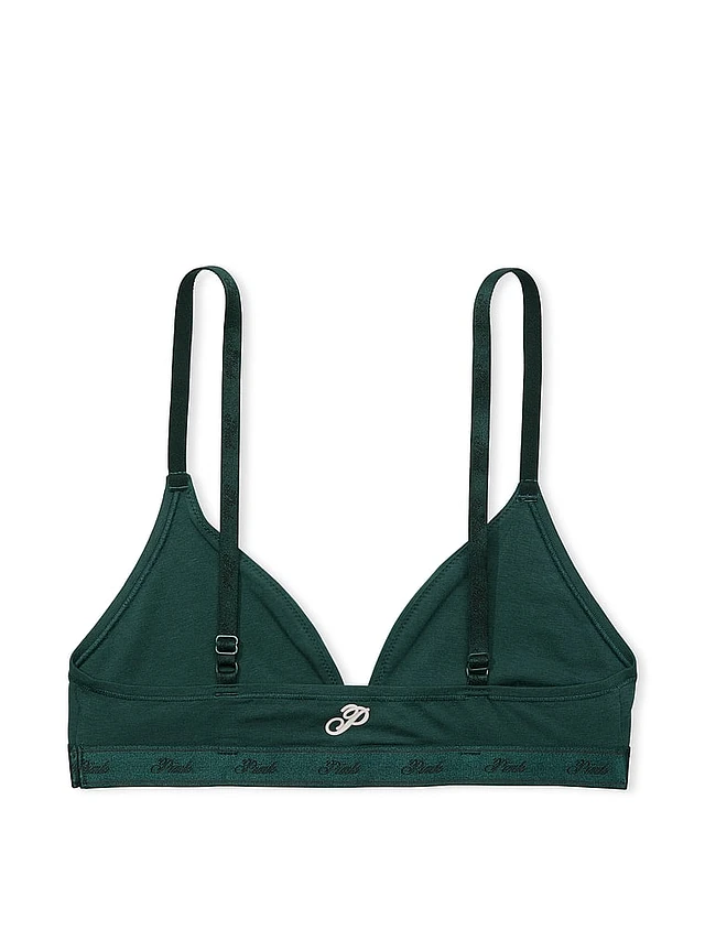 PINK Logo Cotton Triangle Bralette | Mission Valley PINK Logo Cotton Triangle Bralette | Mission Valley