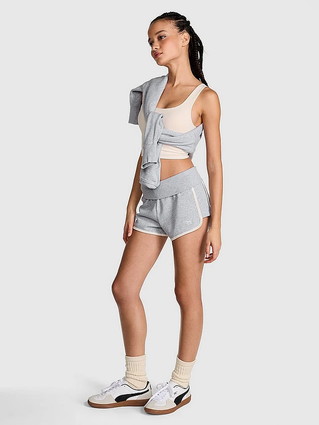 ★CERRIC★FOLDOVER SHORTS★1669★Grey★韓国★大人気★ Spicychix Grey Foldover Shorts | Arden Fair