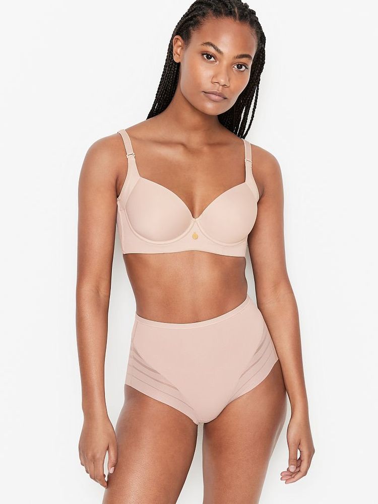 Bra with high fashion underarm coverage