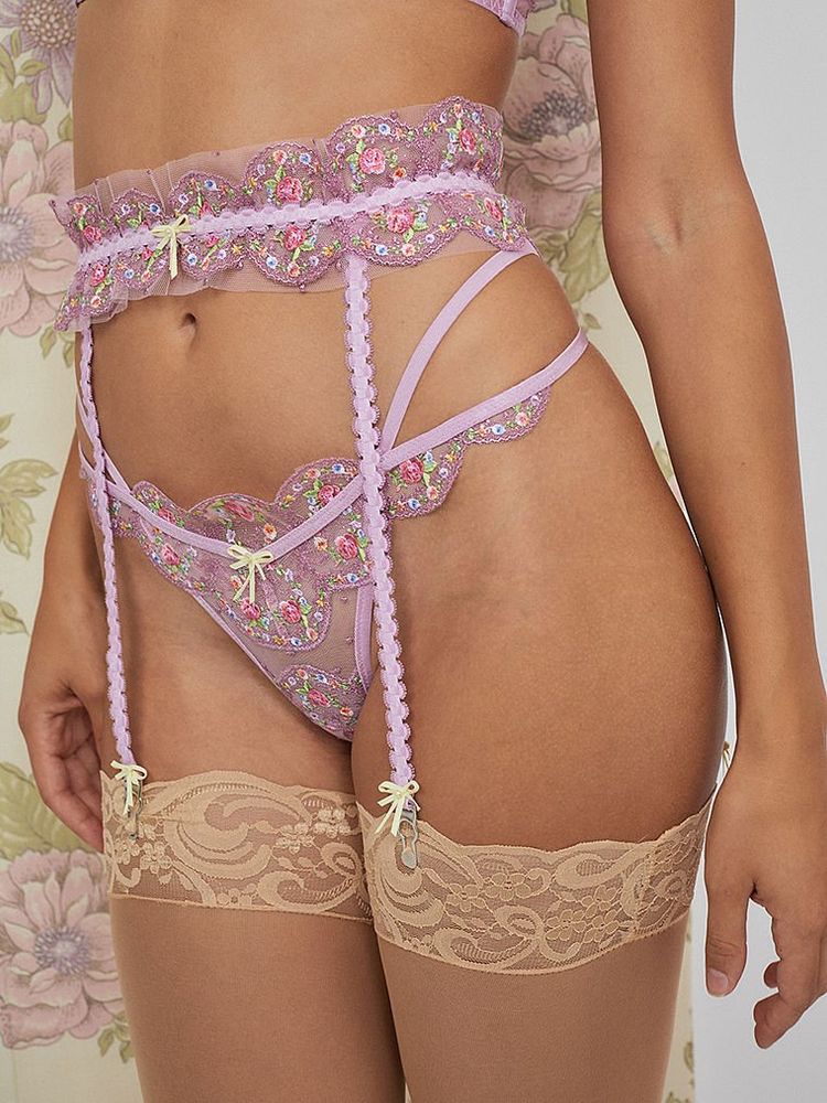 For Love & Lemons Daphne Embroidered Garter Dulles Town Center