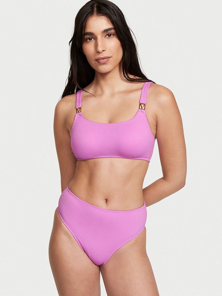 Plus size high sale waisted cheeky bikini