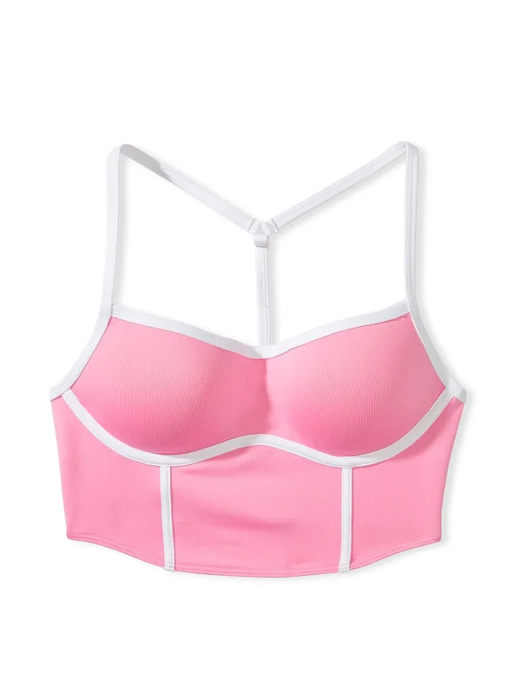 Pink ultimate push 2025 up sports bra